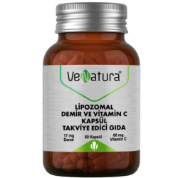 Venatura Lipozomal Demir ve Vitamin C 60 Kapsül - Venatura