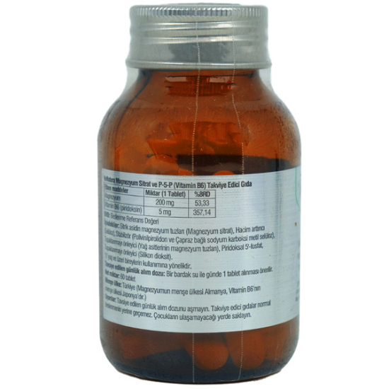 Venatura Magnezyum Bisglisinat Sitrat P 5 P Vitamin B6 60 Kapsül - 3