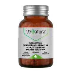 Venatura Magnezyum Bisglisinat Sitrat P 5 P Vitamin B6 60 Kapsül - Venatura