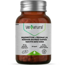 Venatura Magnezyum L-Treonat ve Köknar Ekstresi 90 Kapsül - Venatura