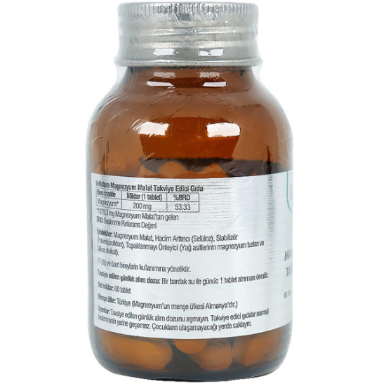 Venatura Magnezyum Malat 60 Tablet Magnezyum Takviyesi - 3