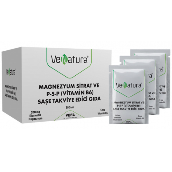 Venatura Magnezyum Sitrat P 5 P Vitamin B6 60 Saşe - 2