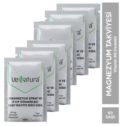 Venatura Magnezyum Sitrat P 5 P Vitamin B6 60 Saşe - Venatura