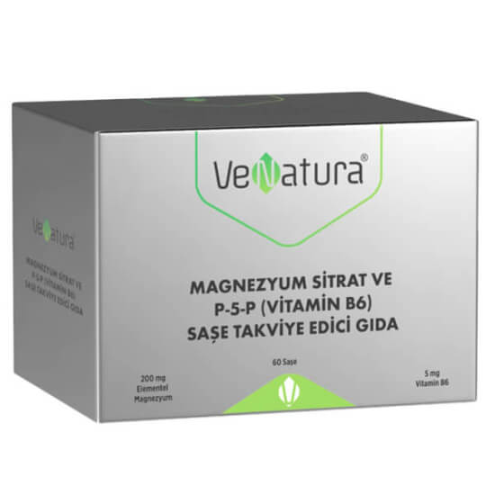 Venatura Magnezyum Sitrat P 5 P Vitamin B6 60 Saşe - 1