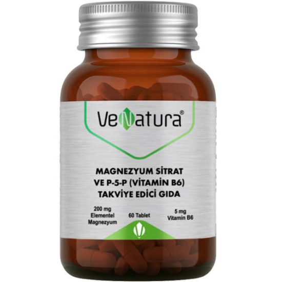 Venatura Magnezyum Sitrat P 5 P Vitamin B6 60 Tablet - 1