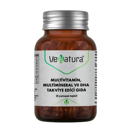 Venatura Multivitamin Multimineral ve DHA 30 Kapsül - 1