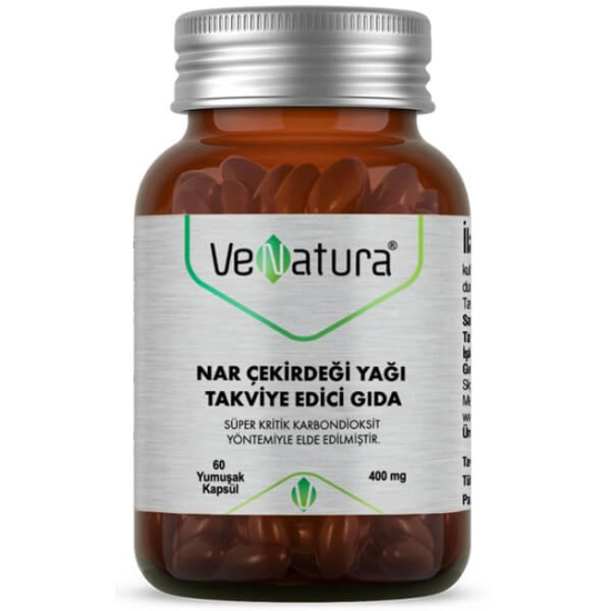 Venatura Nar Çekirdeği Yağı Takviye Edici Gıda 60 Yumuşak Kapsül - 1