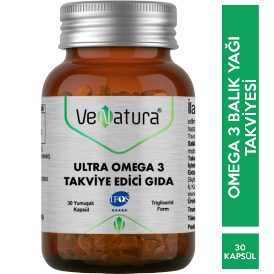Venatura Ultra Omega 3 30 Kapsül Balık Yağı Takviyesi - 1