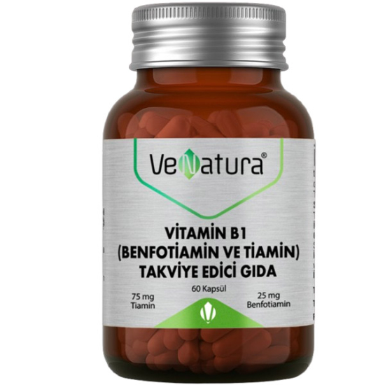 Venatura Vitamin B1 Benfotiamin ve Tiamin 60 Kapsül - 1