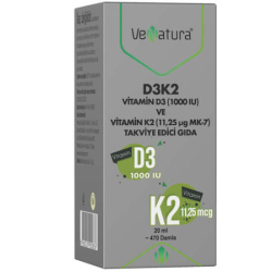 Venatura Vitamin D3 Ve Menaquinon 7 (11,25 mcg) 20 ML - Venatura