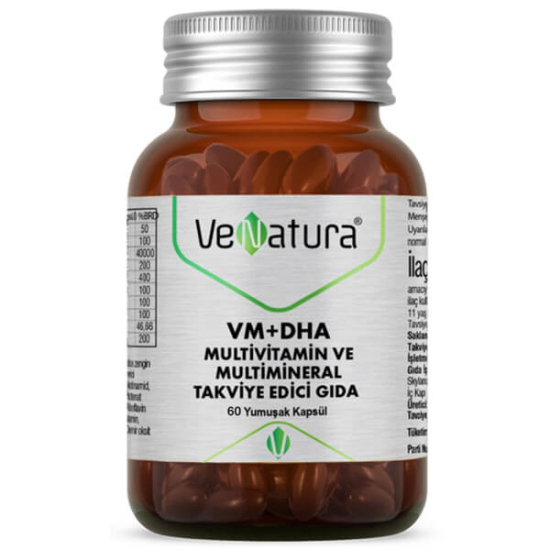 Venatura VM DHA Multivitaminler ve Multimineraller 60 Yumuşak Kapsül - 1
