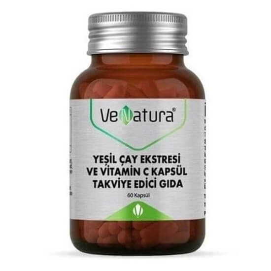 Venatura Yeşil Çay Ekstresi ve Vitamin C 60 Kapsül - 1