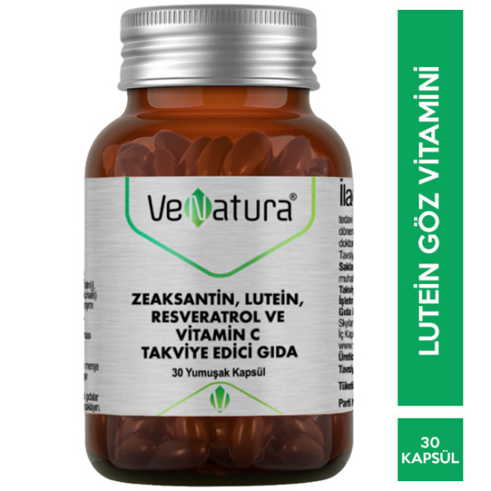 Venatura Zeaksantin Lutein Resveratrol ve Vitamin C 30 Yumuşak Kapsül - 1