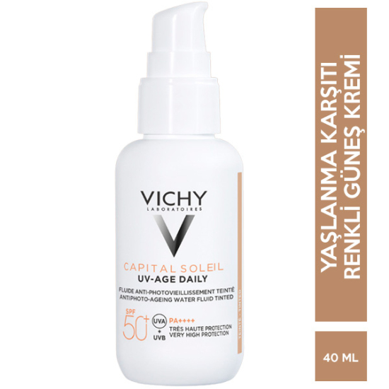 Vichy Capital Soleil UV Age Daily Tinted Spf 50 40 ML Yaşlanma Karşıtı Renkli Güneş Kremi - 1