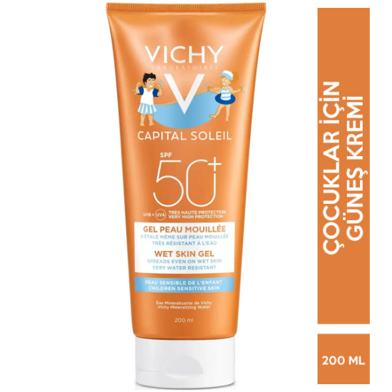 Vichy Capital Soleil Wet Skin Gel For Kids Spf 50 200 ML - 1