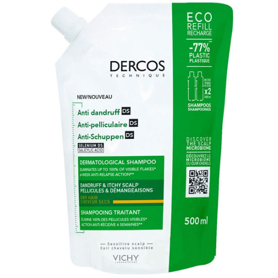 Vichy Dercos Anti Dandruff Kepek Karşıtı Şampuan 500 ml Kuru Saçlar - 1