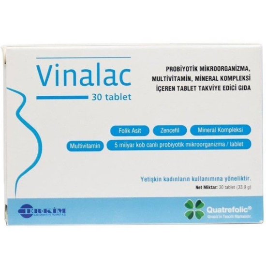 Vinalac 30 Tablet Probiyotik Takviyesi - 1