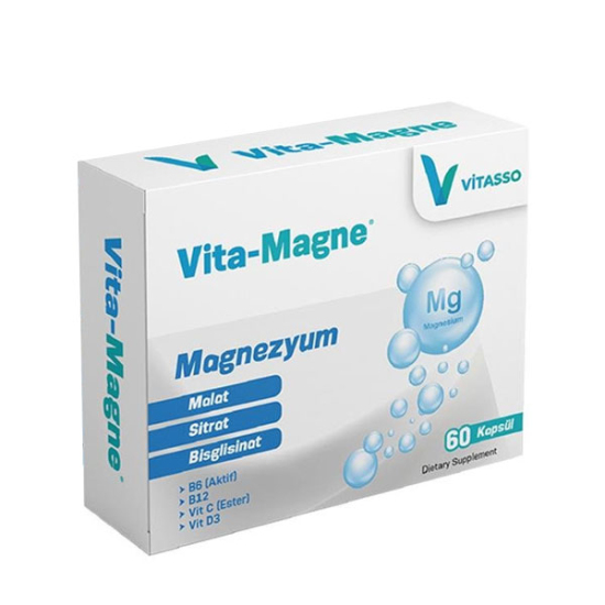 Vita Magne Magnezyum 60 Kapsül - 1