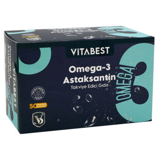 Vitabest Omega 3 Astaksantin 50 Yumuşak Kapsül - 1