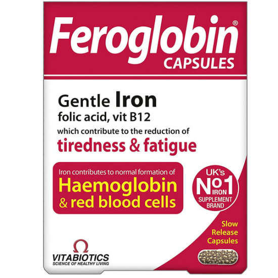 Vitabiotics Feroglobin Iron 30 Kapsül - 1
