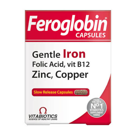 Vitabiotics Feroglobin Iron 30 Kapsül - 1