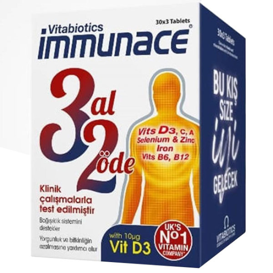 Vitabiotics Immunace 30 Tablet Multivitamin 3 Al 2 Öde - 1