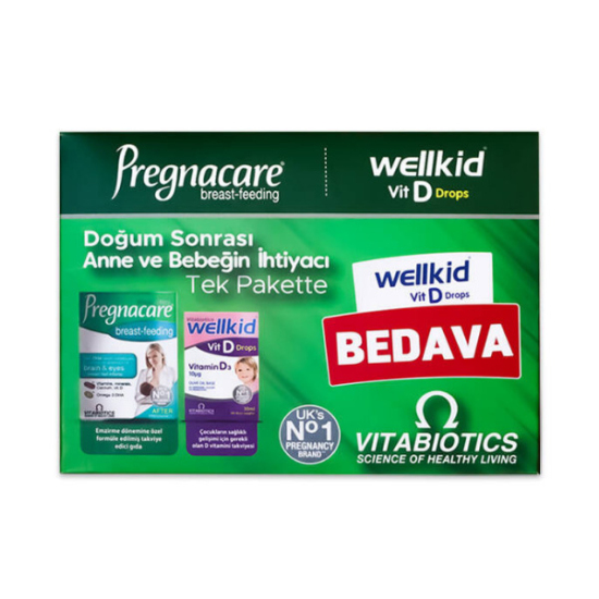 Vitabiotics Pregnacare Breast Feeding 56 Tablet 28 Kapsül ve Wellkid D Drops 30 ml - 1