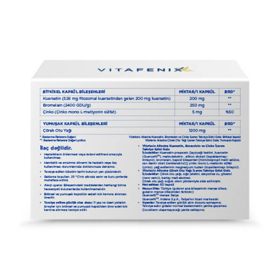 Vitafenix Allextra Kuersetin Çörek Otu Yağı 60 Kapsül - 2