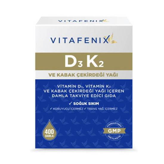 Vitafenix D3K2 400 Damla 20 ml - 1