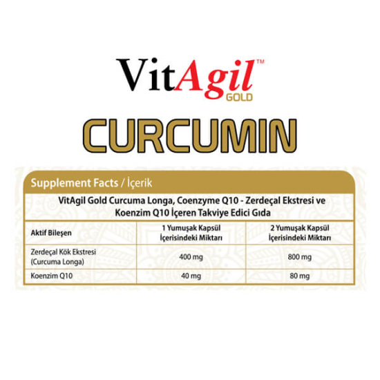 Vitagil Gold Curcumin Koenzim Q10 60 Softjel - 2