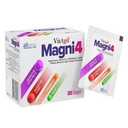 Vitagil Magni4 Magnezyum Vitamin D3 P5P 30 Saşe - Allergo