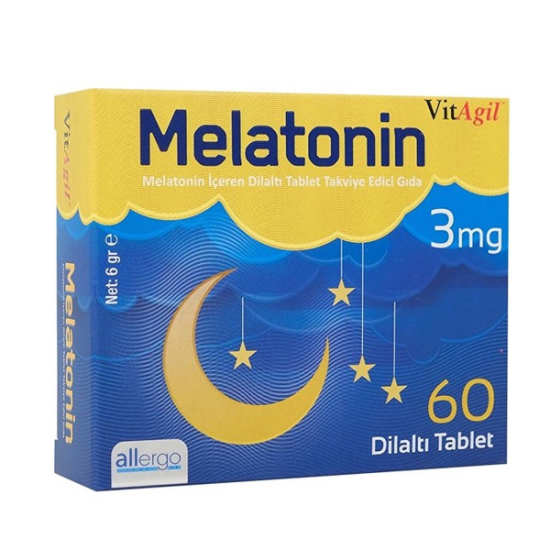 Vitagil Melatonin 3 mg 60 Dilaltı Tablet - 1