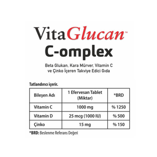 Vitaglucan C-omplex 20 Efervesan Tablet - 3