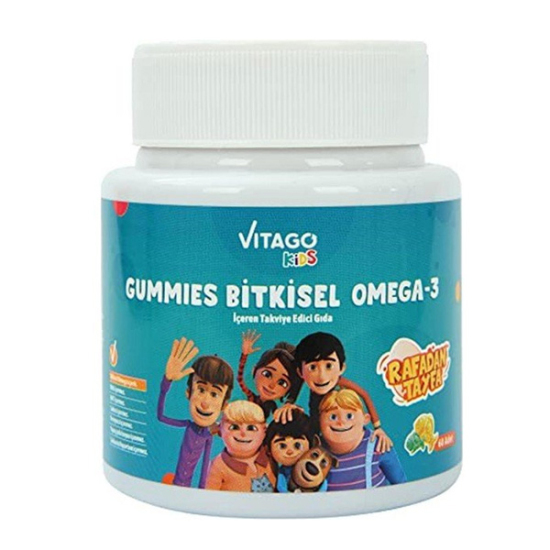 Vitago Kids Bitkisel Omega 3 60 Gummies - 1