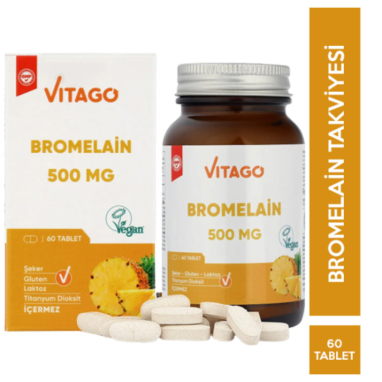 Vitago Premium Bromelain 500 mg 60 Tablet - 1