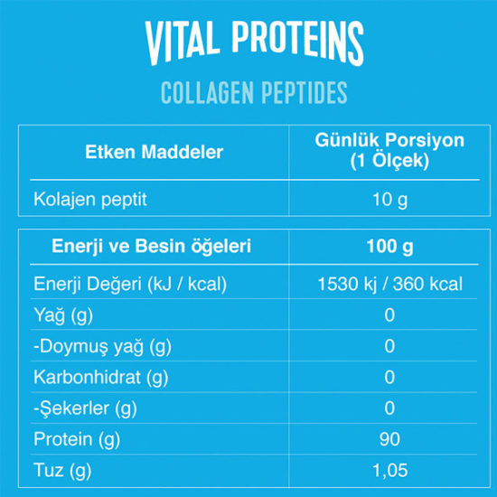 Vital Proteins Collagen Peptides 10x10 GR Saşe Nötr Tat - 2