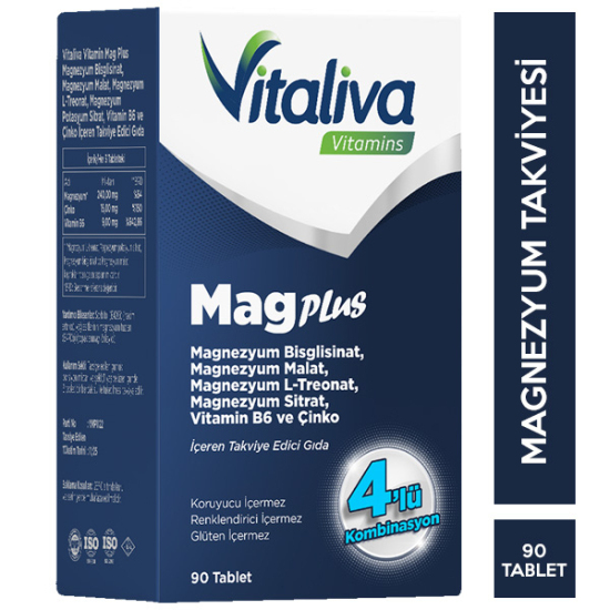 Vitaliva Vitamins Magplus 90 Tablet - 1
