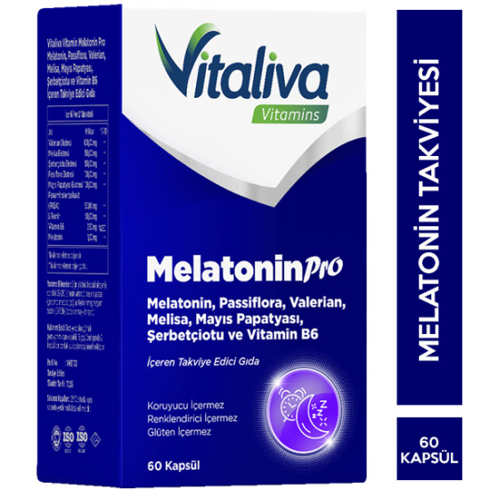 Vitaliva Vitamins Melatonin Pro 1 mg 60 Kapsül - 1