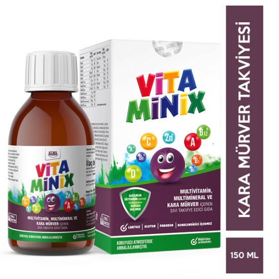 Vitaminix Kara Mürver Şurubu 150 ML - 1