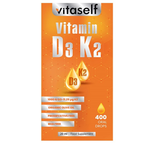 Vitaself D3K2 Damla 20 ml - 1