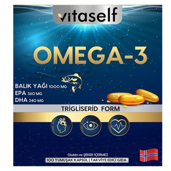 Vitaself Omega-3 100 Yumusak Kapsül - 1