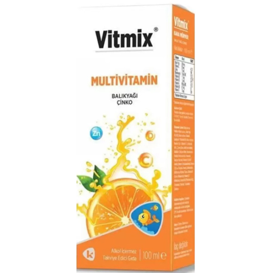 Vitmix Multivitamin Balık Yağı Çinko 100 ml - 1