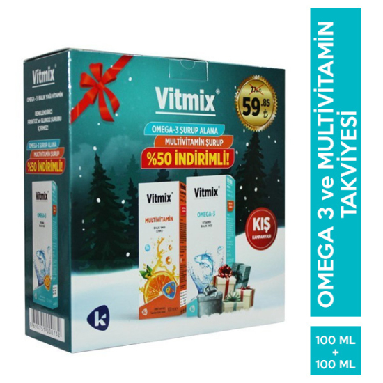 Vitmix Omega 3 Şurup 100 ML ve Multivitamin Şurup 100 ML - 1