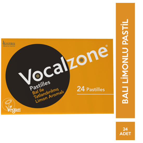 Vocalzone Ballı Limonlu Pastil 24 lü - 1