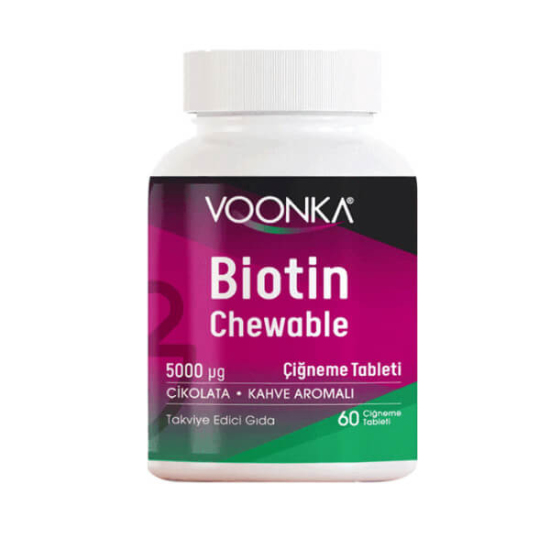 Voonka Biotin 5000 Mcg 60 Çiğneme Tableti - 1