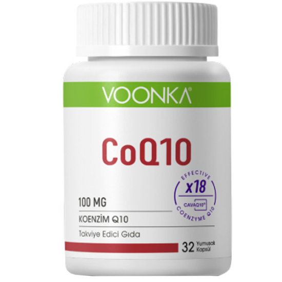 Voonka Koenzim Q10 100 Mg 32 Softgel Gıda Takviyesi - 1