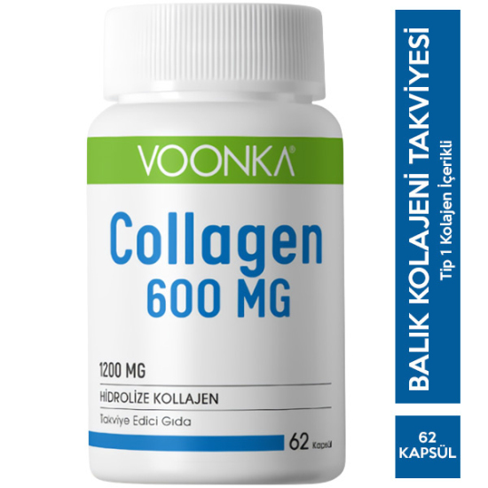 Voonka Collagen İçerikli Takviye Edici Gıda 62 Kapsül - 1
