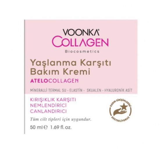 Voonka Collagen Yaşlanma Karşıtı Bakım Kremi 50 ml - 1