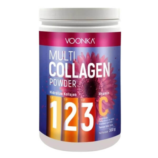 Voonka Multi Collagen Powder 300 GR C Vitamini İçeren Kolajen Takviyesi - 1