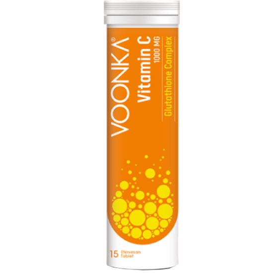 Voonka Vitamin C 1000 mg Glutathione Complex 15 Efervesan - 1